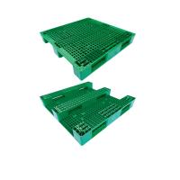 Palette en plastique 1500x1500mm de palette d'entrepôt perforé vert de HDPE