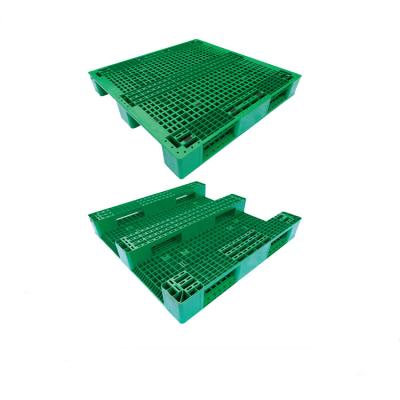 Pálete plástica 1500x1500mm do armazém perfurado verde do HDPE da pálete
