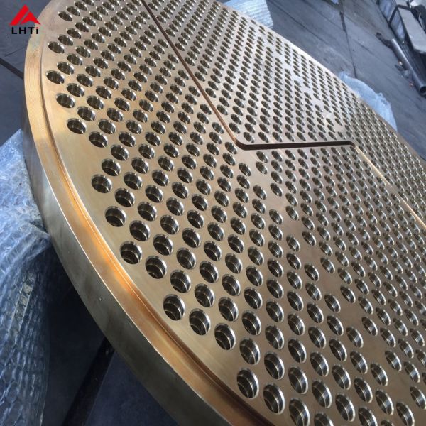 ASME B381 Titanium Equipment Titanium Exchanger Tube Sheet CNC Machining