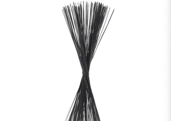 Straight Cutting Iron Binding Wire 0.8mm Diameter 450mm Length Black Annealed Wire