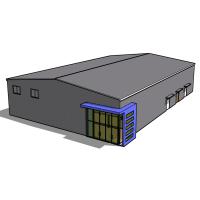 Bâtiment moderne d'usine de 3 étages de bureau lourd préfabriqué de structure métallique