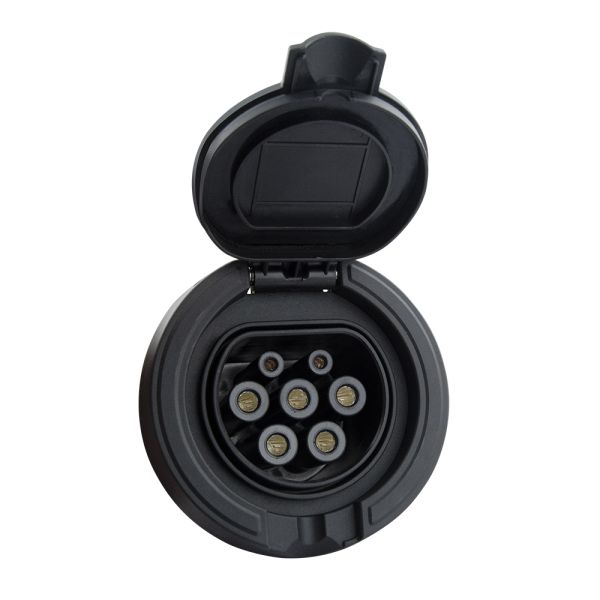 Type 2 Female EV Socket IEC 62196-2 EV Charging Inlet For EV Charger Station EV Charging Pile side