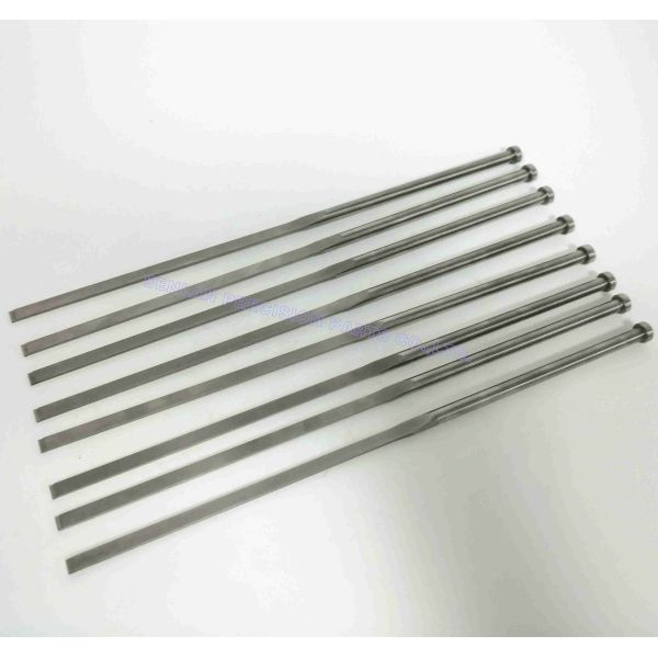 SKH51 Flat Ejector Pin with 58-60 HRC Hardness for Plastic Mould Customized Size