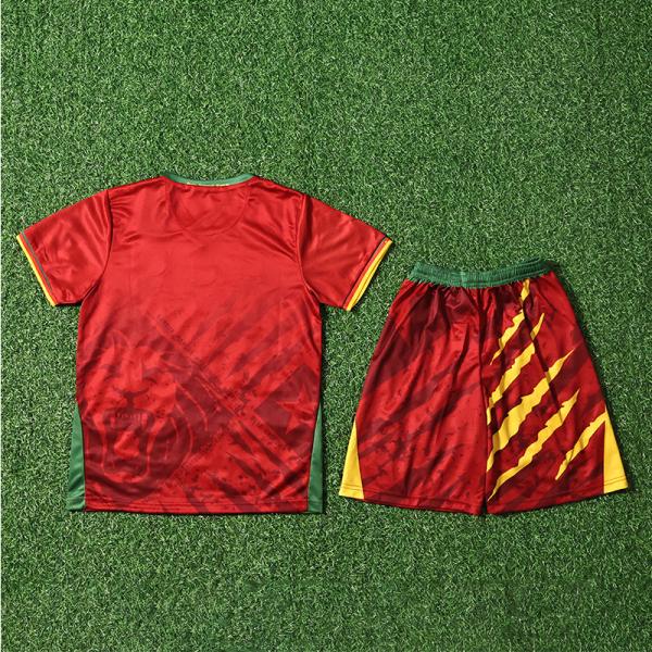 2025 Cameroon Children Away Football Jersey Customized Team Uniforms