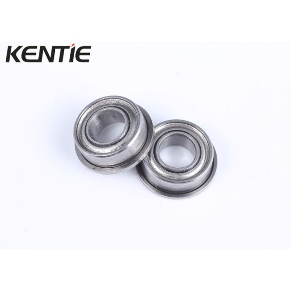 Low Vibration Stainless Steel Miniature Bearings , SMF84ZZ Sealed Flange Bearing