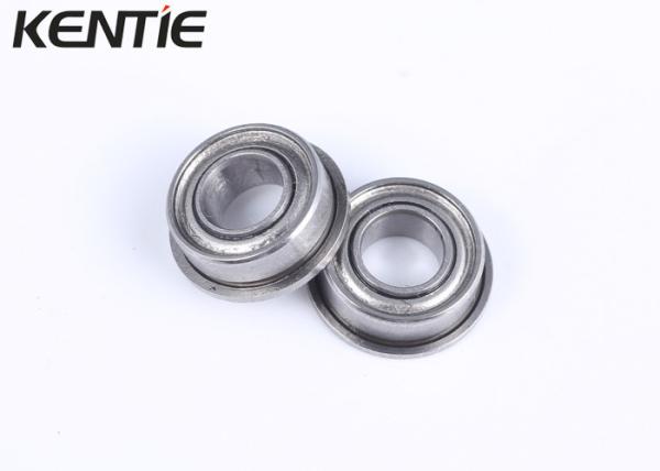Low Vibration Stainless Steel Miniature Bearings , SMF84ZZ Sealed Flange Bearing