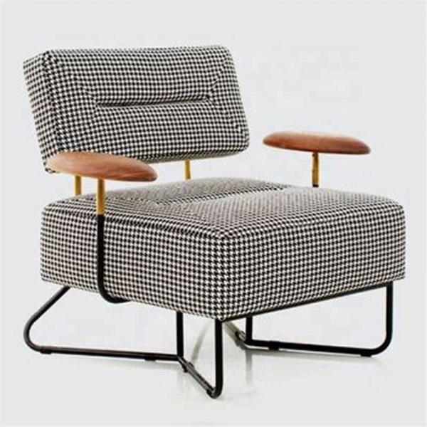 Lazy Sofa Floor Chair Leisure White Accent Armchair With Metal Base