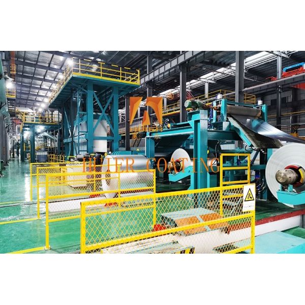 Advanced Technology Electrostatic Painting Line For Fast And Uniform Coating Of Continuous Plane / Coil