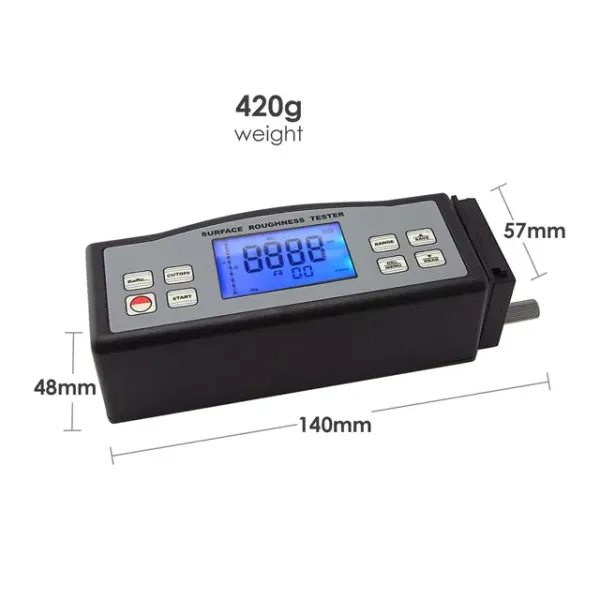 SRT-6210 SRT-6200 Digital Surface Roughness Tester 0.005~16.00μm with 4 Parameters Ra Rz Rq Rt
