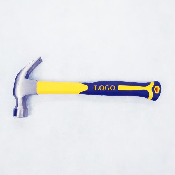 16OZ Forged Carbon Steel Materials Claw Hammer With Yellow Color Grade A Plastic Handle(XL0014-YELLOW)