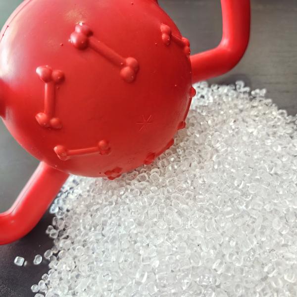 Colorful TPE Thermoplastic Elastomer Masterbatch For Pet Chew & Squeak Toys Injection Molding Granules