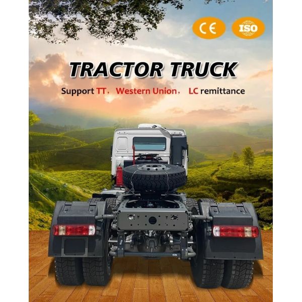 Segement Heavy Truck HOWO 6X4 371HP 375 Tractor Head with Tire Certification GCC