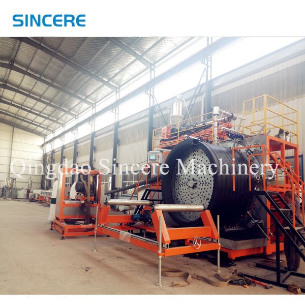 HDPE Hollow Wall Corrugated Spiral Pipe machine Plastic Manhole Tube Making Machine