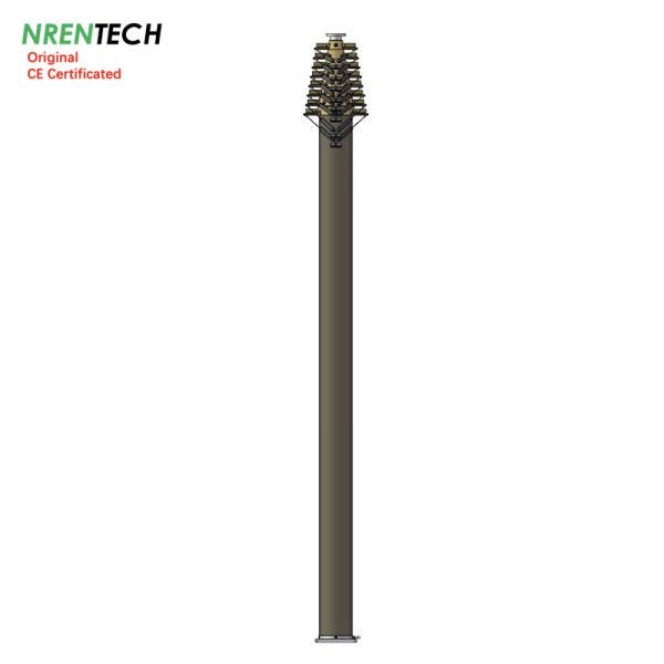 20m lockable pneumatic telescopic mast 30kg payloads-3.7m closed height-for antenna