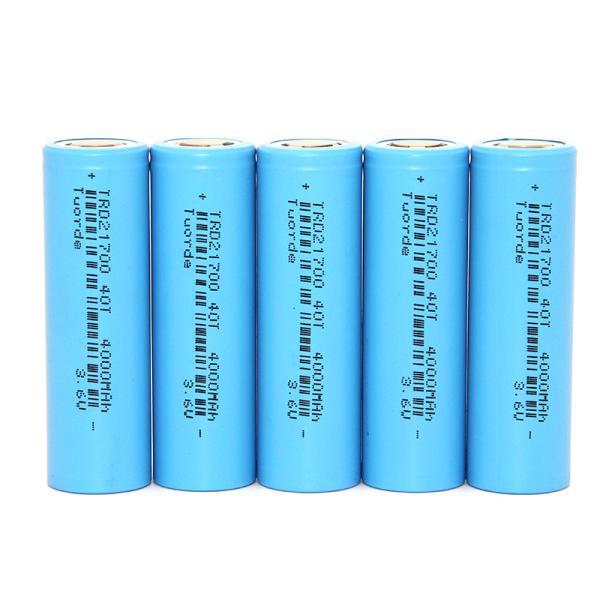 Compact Lithium Ion 21700 Battery 4000mAh 3.6V 21mm X 70mm Energy Efficient 50A Discharge