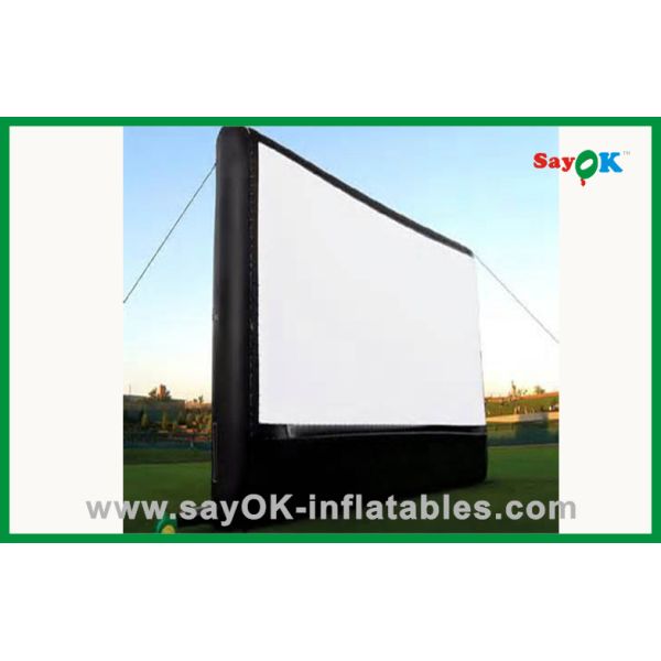 Inflatable Tv Screen Outdoor Hot Selling 4X3M Oxford Cloth And Projection Cloth Inflatable Movie Screen For Sale