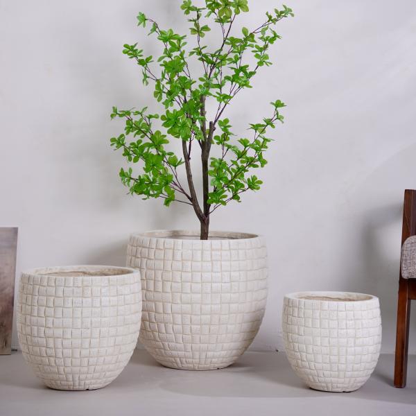 Pot de fleurs en argile personnalisable de style nordique vintage moderne, vente en gros directe d'usine pour la décoration intérieure, pour plantes et fleurs