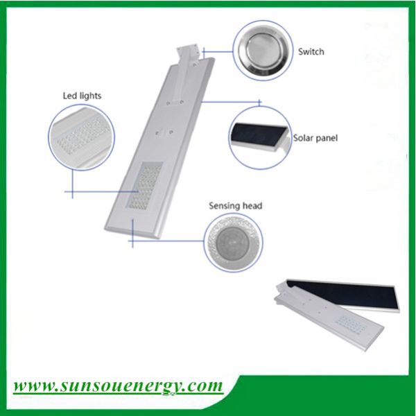 High quality all in one solar street light / integrated solar led street light 30w easy installation for hot sale