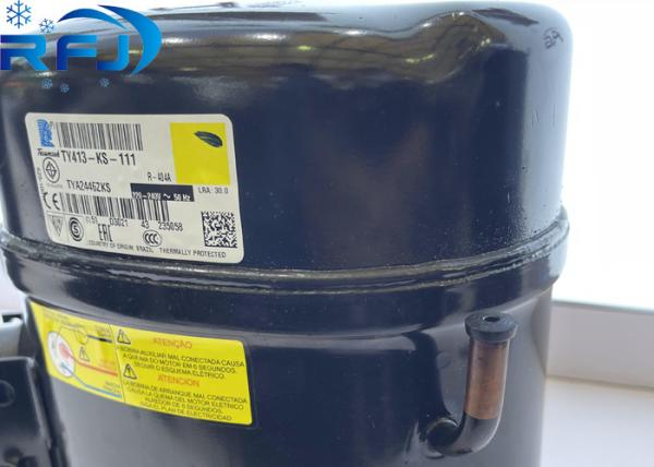 220-240V 1PH 50Hz Refrigeration Compressor TYA2446ZKS with 525.3 cc Oil Charge and Hermetic Piston Design