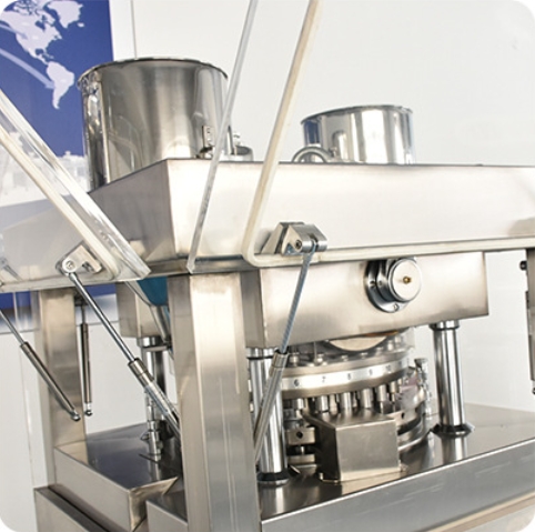 Máquina de compressão de comprimidos rotativa totalmente automática de dupla cor para bloco de lavagem de louça