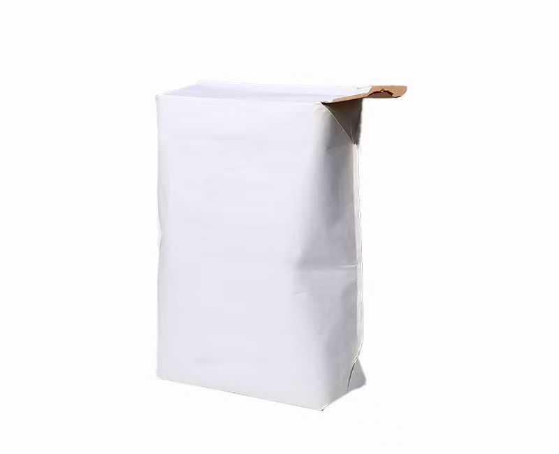 80-100 Gsm Kraft Paper Valve Bag with Custom Printed Patterns and 100% Recyclable for Powder Packaging