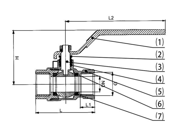 CE Manual Brass Ball Valve / Water Full Bore Ball Valve PN25
