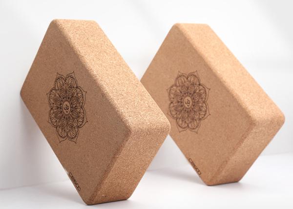 Square Cork Yoga Block Slip Resistant Moisture Proof Eco Friendly Material