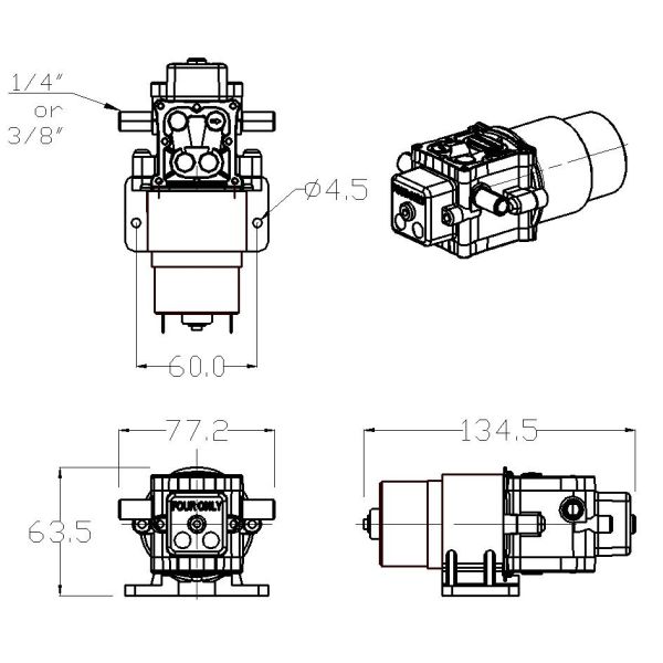 FLOWMATE Water and Beverage Dispensing Diaphragm Pump DP005 Series