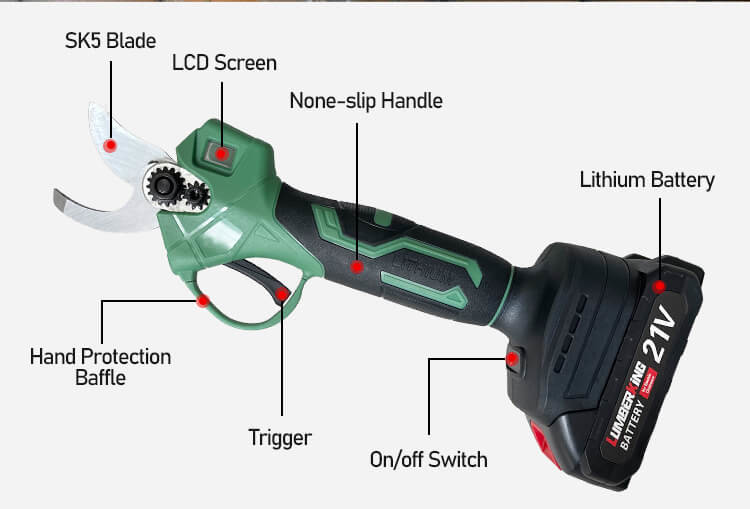 Самые продаваемые электрические ножницы для садов с батареей 21 В