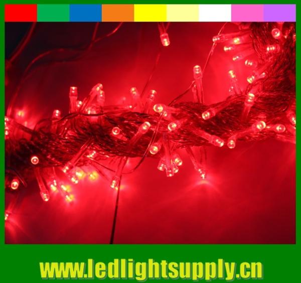 Iluminação de linha LED de PVC forte 100 lâmpadas de 12v branca quente para exterior