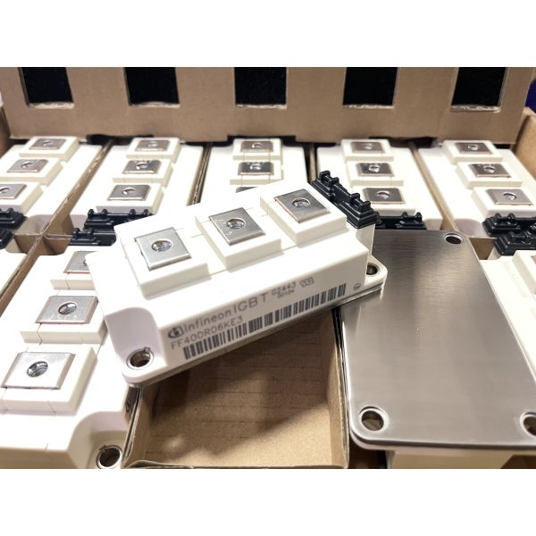 FF400R06KE3HOSA1 600V 400A IGBT half‑bridge module trench stop tech low VCEsat fast switching rugged for inverters and drives