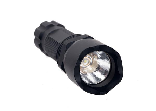ANS LED Torch Tactical Flashlight 400 Lumens White Aircraft - Grade Aluminum Tube Anodized Black