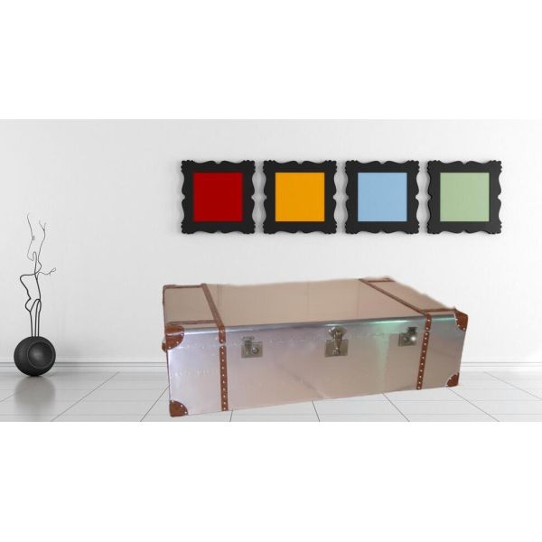 spitfire coffee table in aluminium riveted vintage aviation handwork living room trunk center table with storage drawers