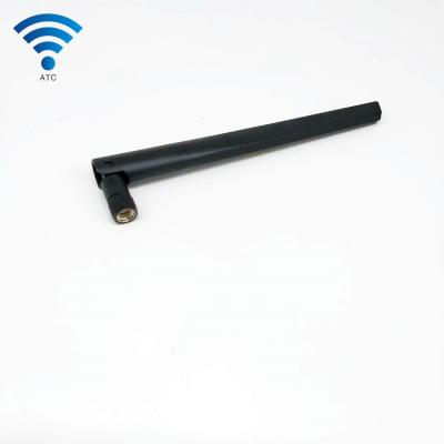 Black External Omni WiFi Antenna SMA WLAN Rubber Terminal Modem Antenna