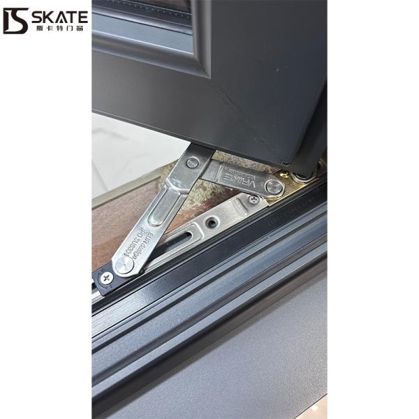 California Title 24 Certified Aluminum Casement Window with 1.8mm Wall Thickness and SHRC 0.22 for Modern Homes