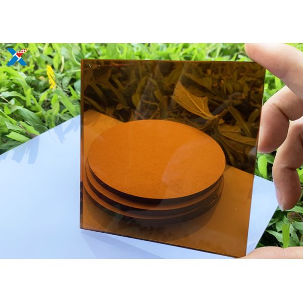 Corte de folha acrílico plástico matizado escuro do plexiglás de bronze para fazer sob medida os painéis