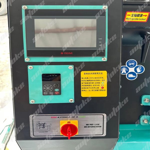 Automatic Wheel Straightening Machine with 10-26 Inch Hub Range 10t Hydraulic Pressure and 1.5KW Power