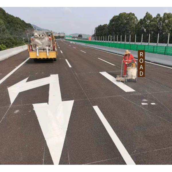 Peinture de marquage routier en thermoplastique blanc de bonne qualité pour la construction de marquages routiers