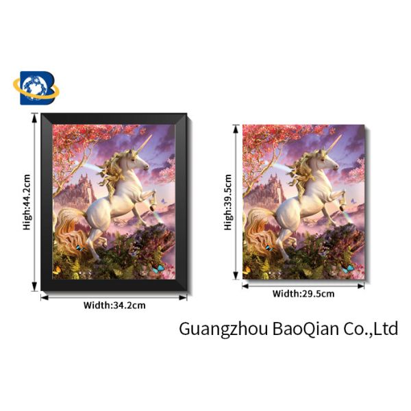 Stock Horse Wall Decor Picture , PP / PET Material 3d Flipped Poster