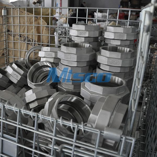 Union 1/2'' NPT 150 Stainless Steel Casting Pipe Fittings For Gas Pipe System