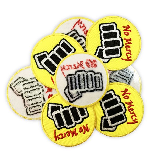 Hook And Loop Embroidered Hat Patches Heat Cut Border OEM ODM