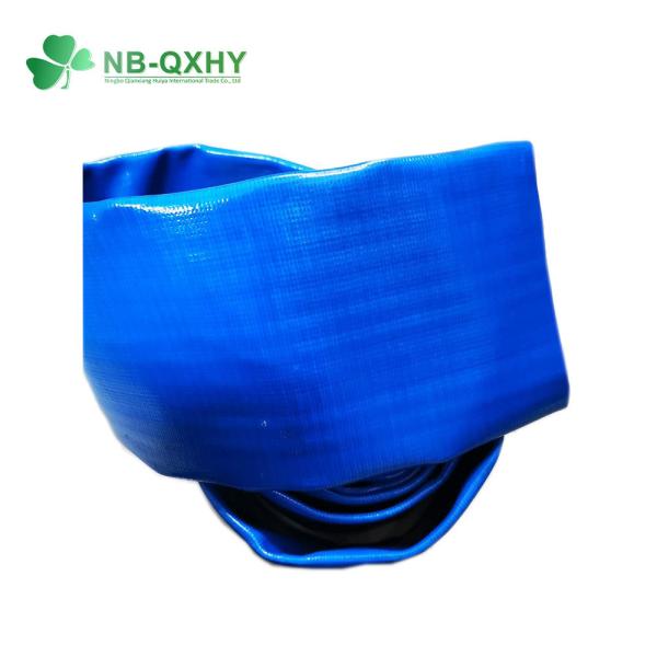 PVC resistente à corrosão mangueira de descarga plana para irrigação de água 3/4 -16 Material de PVC