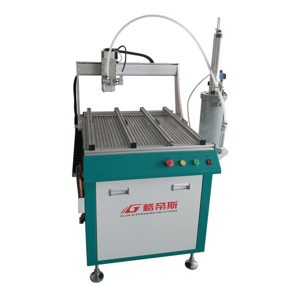 3 Axis Dispensing Robot with 600*600mm Working Range, ±0.02mm Repeat Accuracy, and 500mm/sec Max Speed for Solar Panel Assembly
