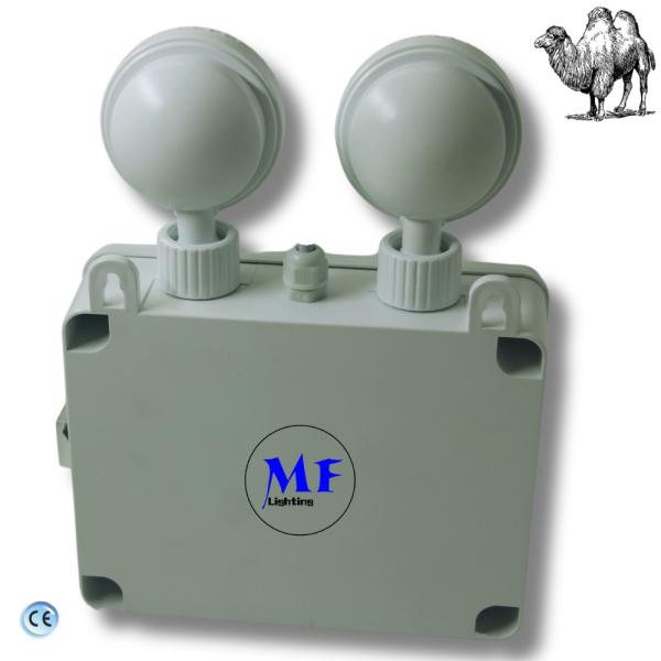 Double Twins Light Emergency Exit Light 270lm IP65 Waterproof Patented For School Hospital Subway Train Station Shoppingmall Supermarket Airport
