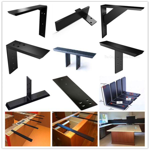 Nonstandard Custom Floating Table Bracket Service/Wall Mount Shelf Brackets Carbon Steel