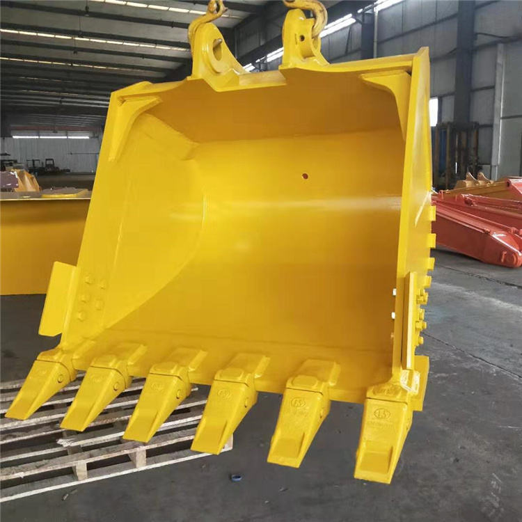 Желтый порошок покрытый тяжелой грузоподъемности выкапывающий ведро 1 кубический метр вместимость для большинства моделей экскаваторов