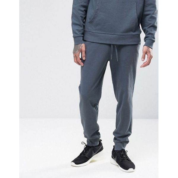 custom wholesale 100% cotton slim fit tracksuit men sport