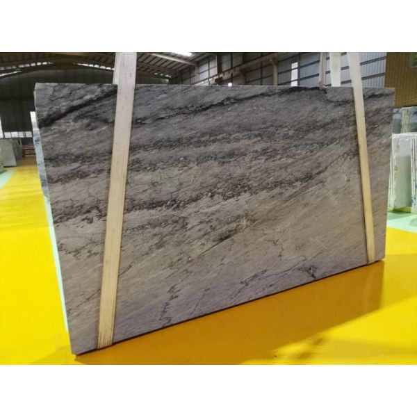 Silver Statuario Armani Grey Calacatta Marble Stone Window Plate CE Certification