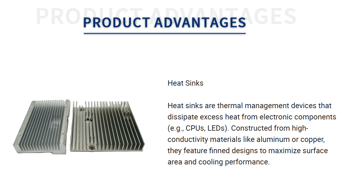 Customized Anodized Extruded Aluminum Profile Heat Sink for High Performance Power Supply Cooling