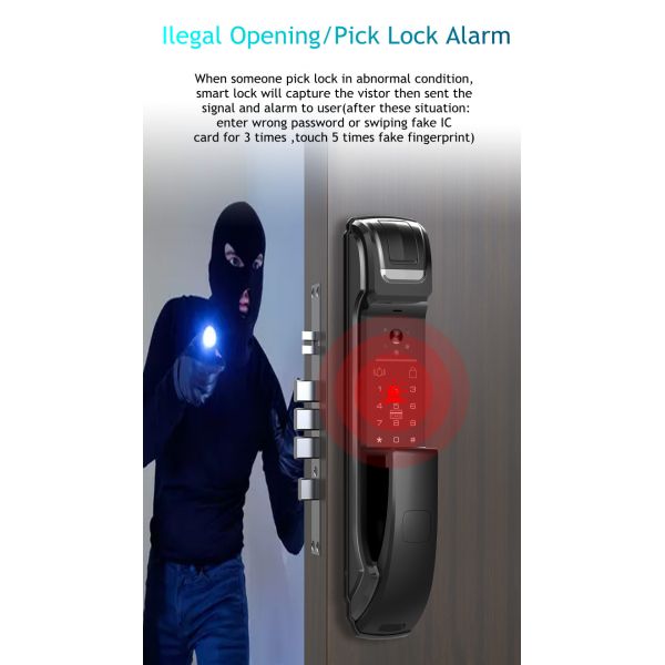Fingerprint Push Pull Smart Door Lock
